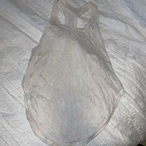 ALO yoga tank top in S sheer cream